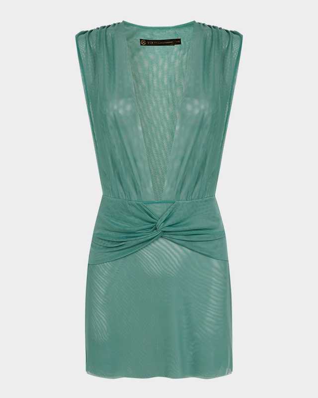 Solid Cindy Short Coverup